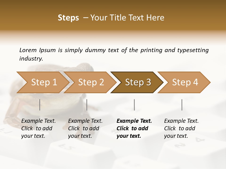 Computer Amphibian White PowerPoint Template