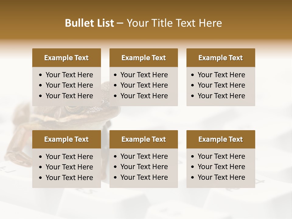 Computer Amphibian White PowerPoint Template