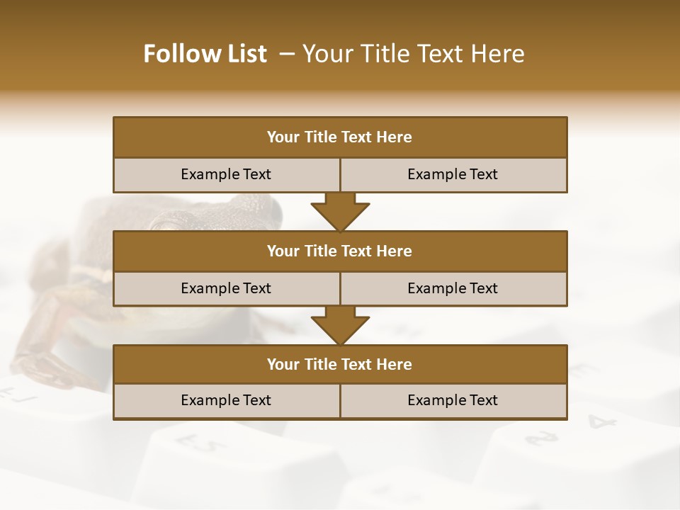 Computer Amphibian White PowerPoint Template