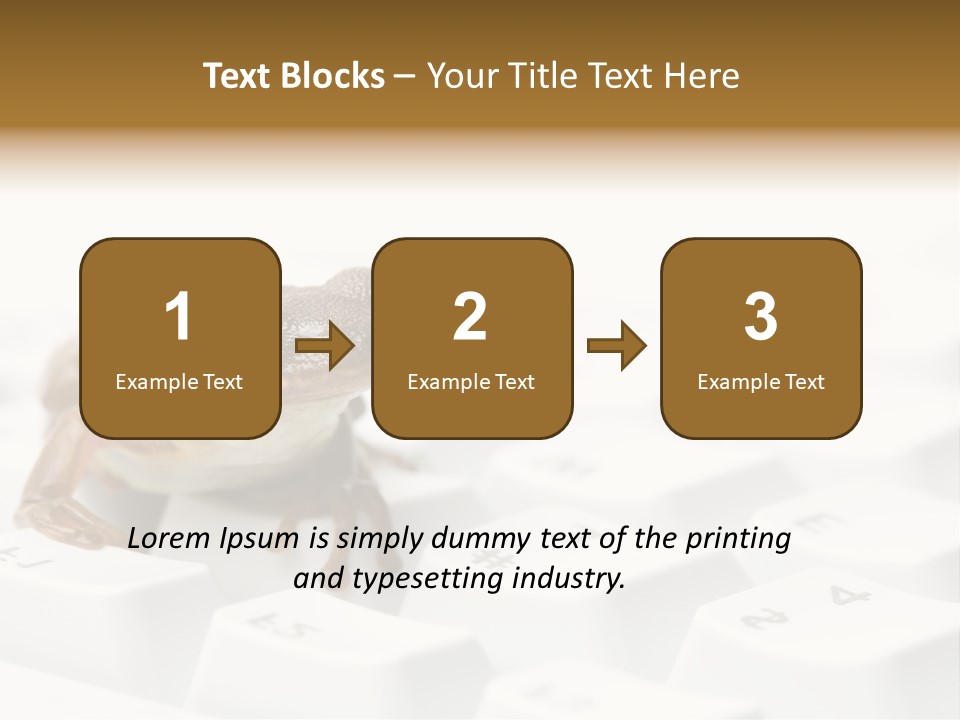 Computer Amphibian White PowerPoint Template