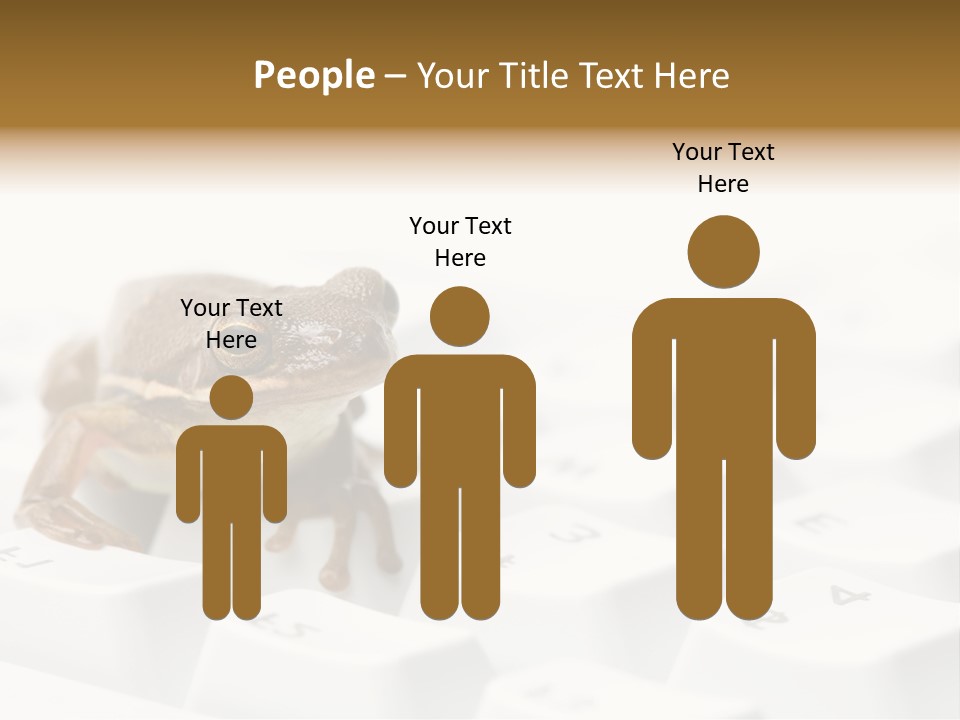 Computer Amphibian White PowerPoint Template