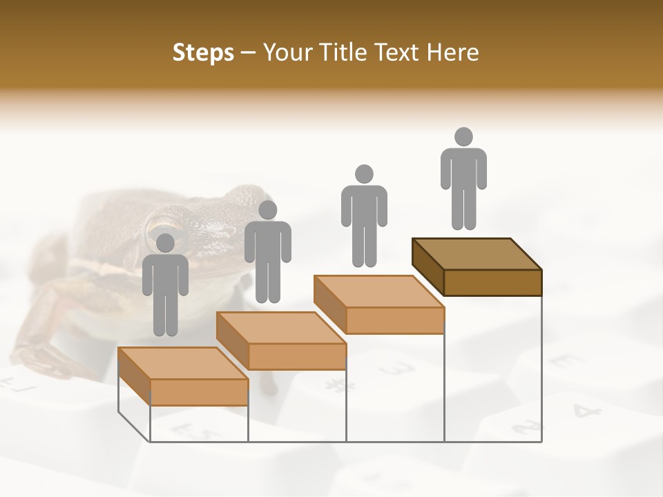 Computer Amphibian White PowerPoint Template