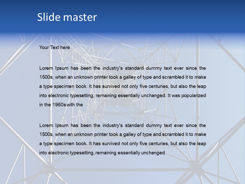 Telecoms Transceiver Antenna PowerPoint Template