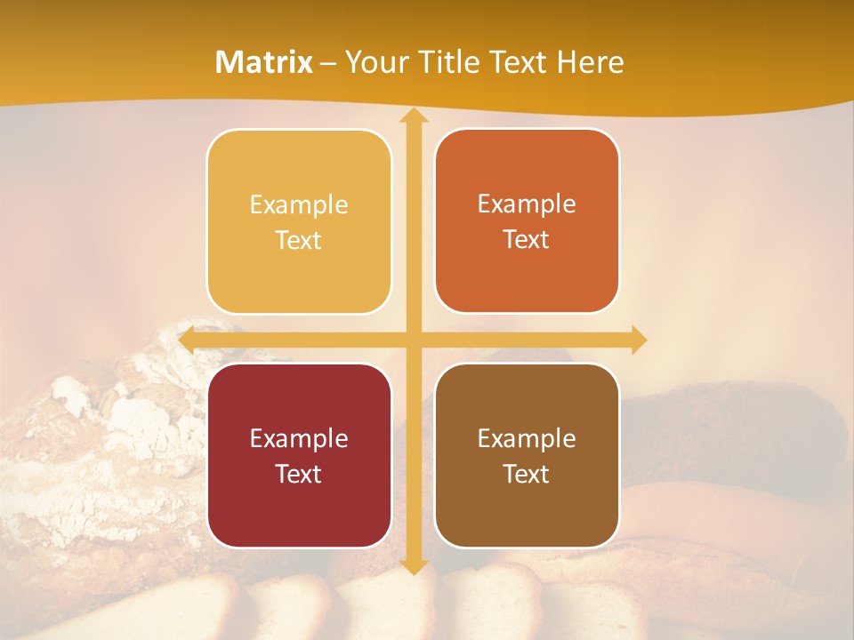 A Plate Of Bread With Slices Of Bread On It PowerPoint Template