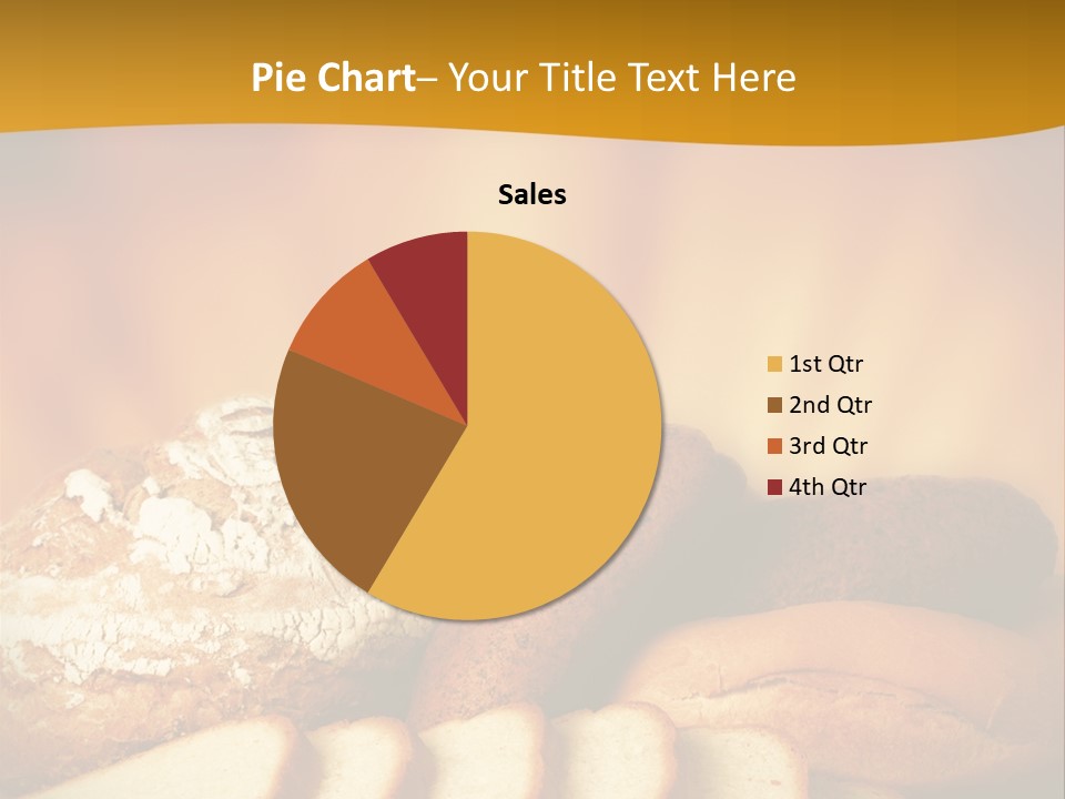 A Plate Of Bread With Slices Of Bread On It PowerPoint Template