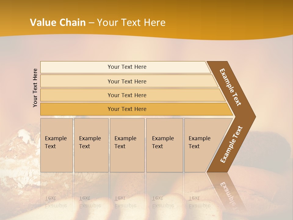 A Plate Of Bread With Slices Of Bread On It PowerPoint Template