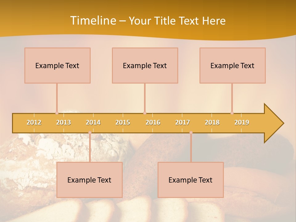 A Plate Of Bread With Slices Of Bread On It PowerPoint Template