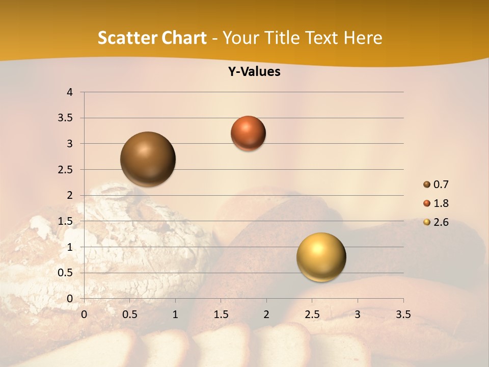 A Plate Of Bread With Slices Of Bread On It PowerPoint Template