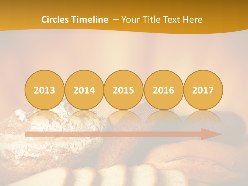 A Plate Of Bread With Slices Of Bread On It PowerPoint Template