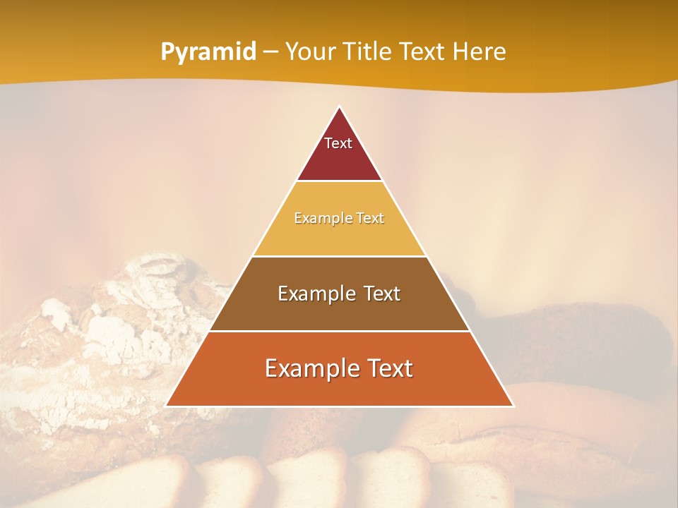A Plate Of Bread With Slices Of Bread On It PowerPoint Template