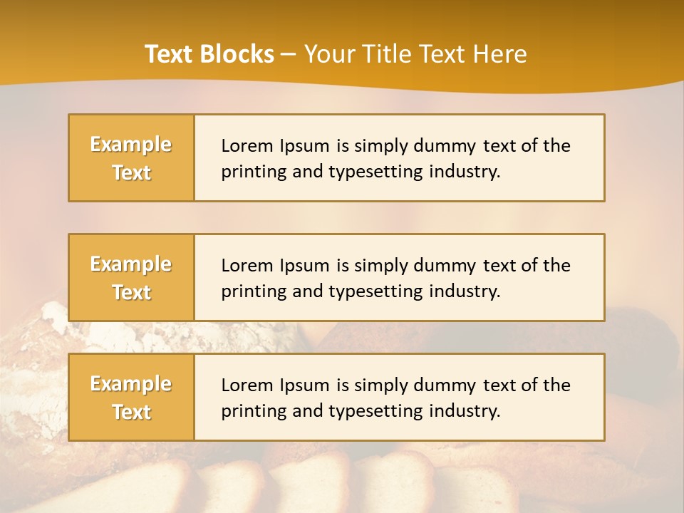 A Plate Of Bread With Slices Of Bread On It PowerPoint Template