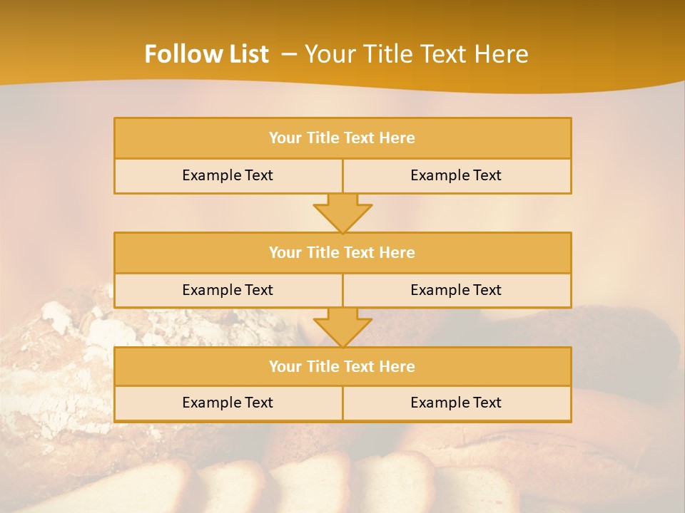A Plate Of Bread With Slices Of Bread On It PowerPoint Template