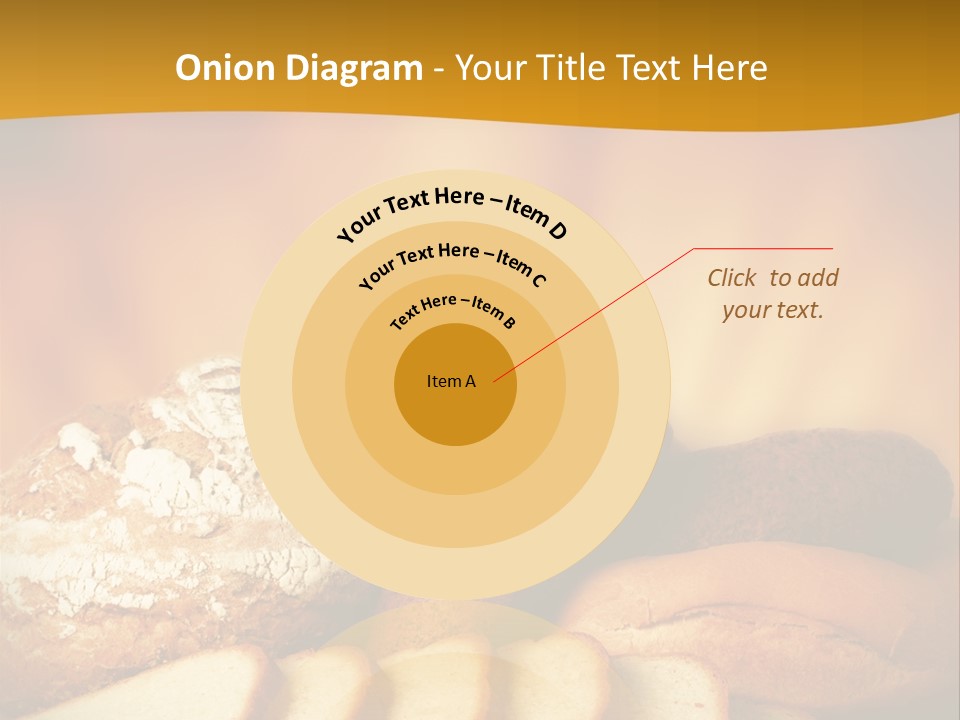 A Plate Of Bread With Slices Of Bread On It PowerPoint Template