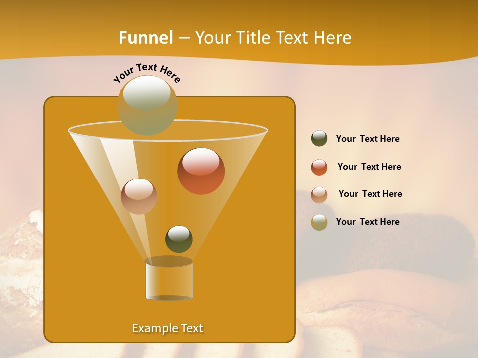 A Plate Of Bread With Slices Of Bread On It PowerPoint Template