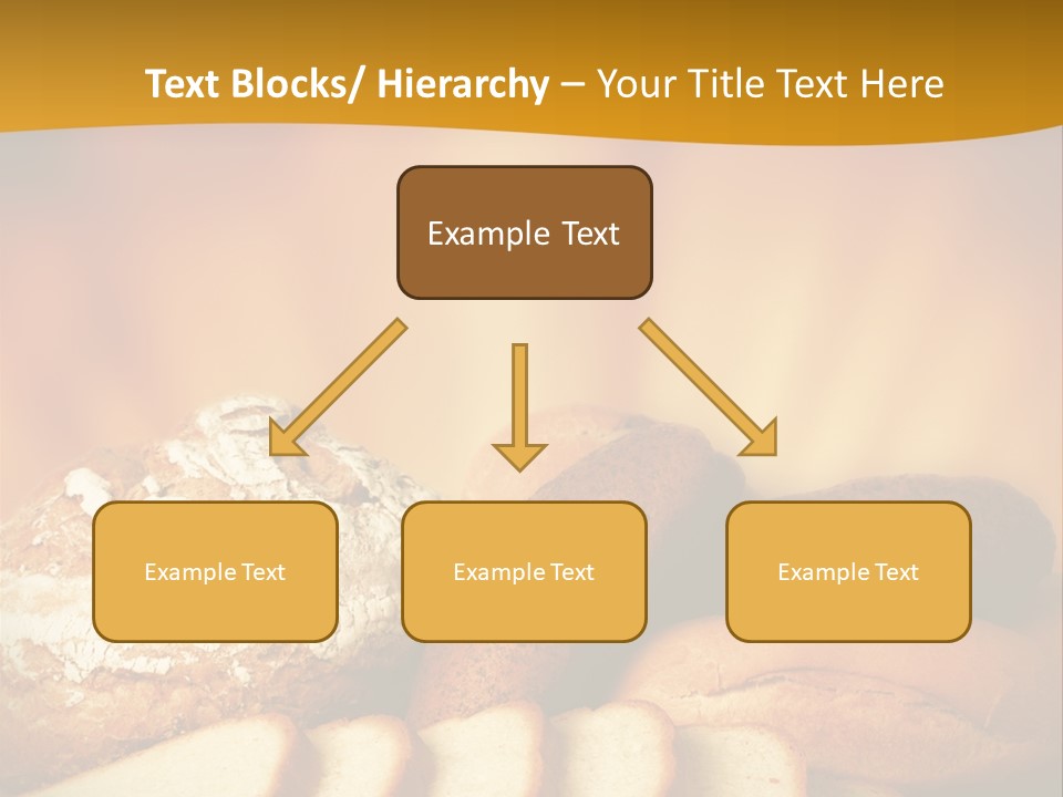 A Plate Of Bread With Slices Of Bread On It PowerPoint Template