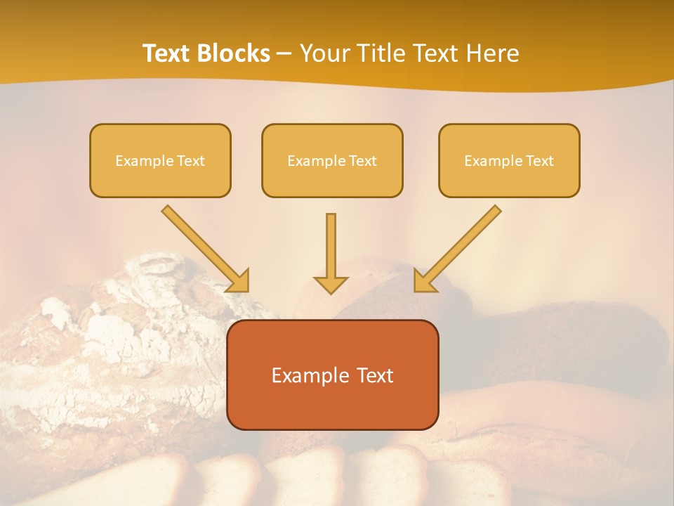 A Plate Of Bread With Slices Of Bread On It PowerPoint Template