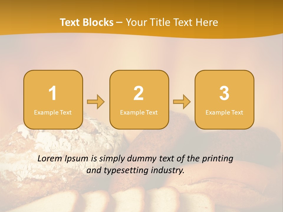 A Plate Of Bread With Slices Of Bread On It PowerPoint Template