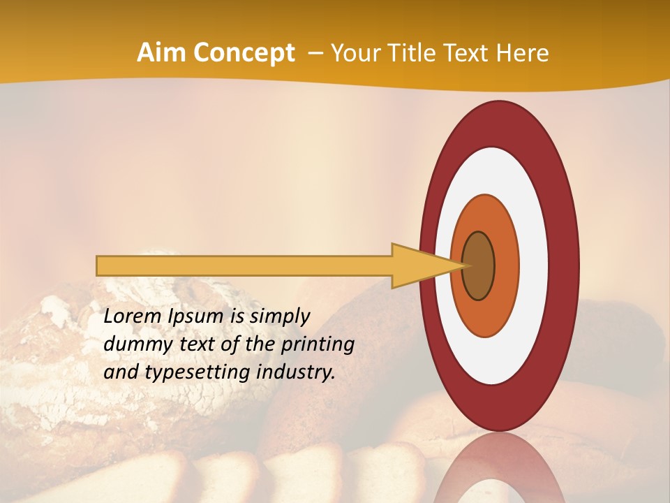 A Plate Of Bread With Slices Of Bread On It PowerPoint Template