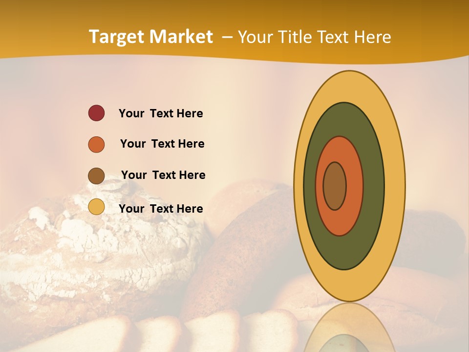 A Plate Of Bread With Slices Of Bread On It PowerPoint Template