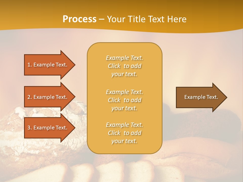 A Plate Of Bread With Slices Of Bread On It PowerPoint Template