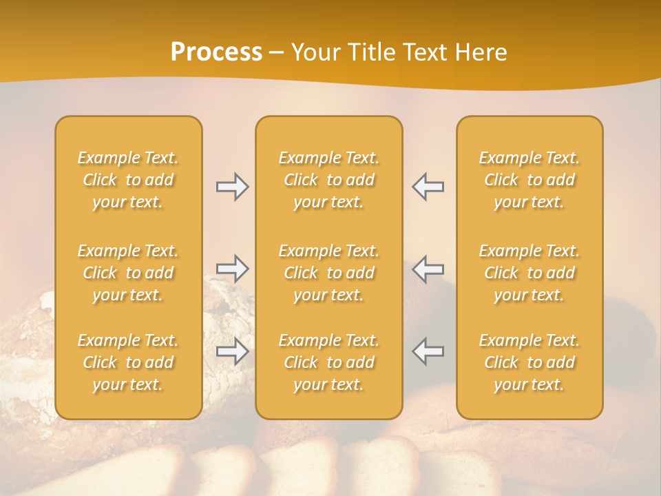 A Plate Of Bread With Slices Of Bread On It PowerPoint Template