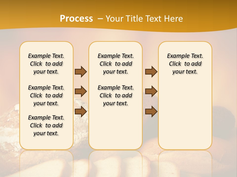 A Plate Of Bread With Slices Of Bread On It PowerPoint Template