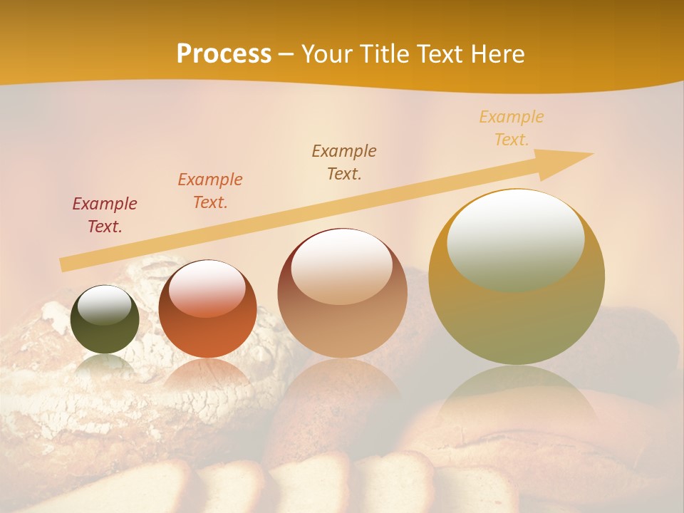 A Plate Of Bread With Slices Of Bread On It PowerPoint Template