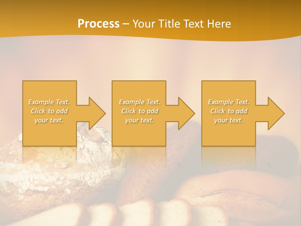 A Plate Of Bread With Slices Of Bread On It PowerPoint Template