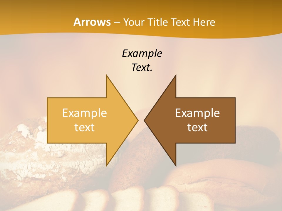 A Plate Of Bread With Slices Of Bread On It PowerPoint Template