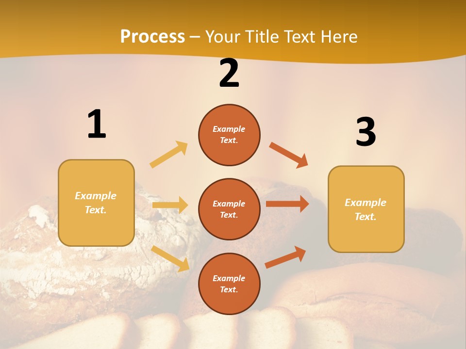 A Plate Of Bread With Slices Of Bread On It PowerPoint Template