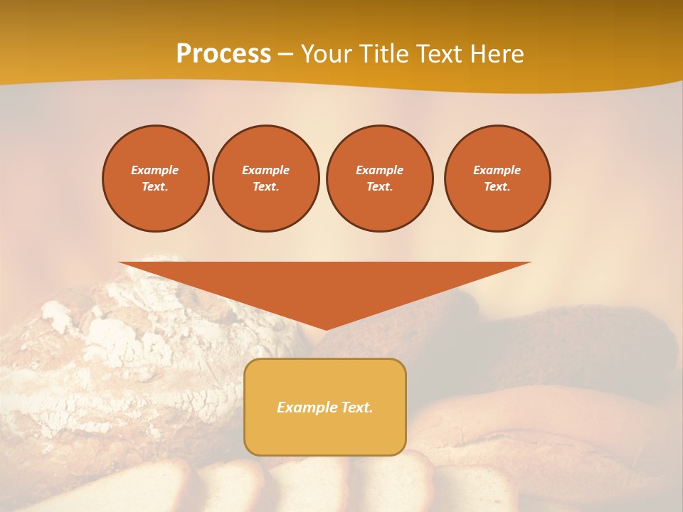 A Plate Of Bread With Slices Of Bread On It PowerPoint Template