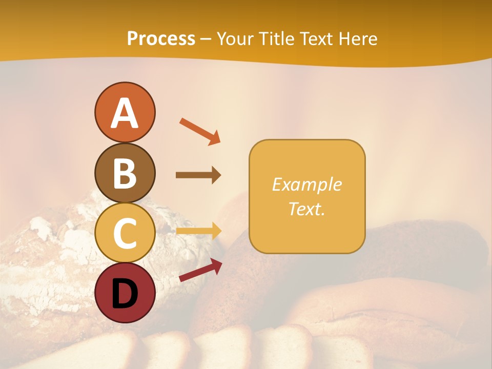 A Plate Of Bread With Slices Of Bread On It PowerPoint Template