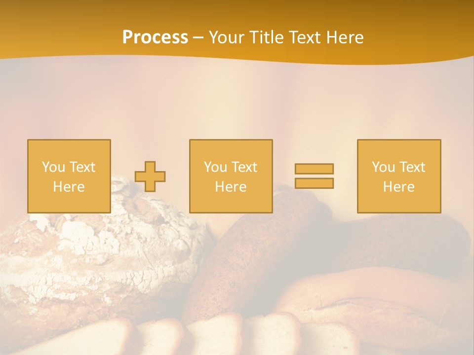 A Plate Of Bread With Slices Of Bread On It PowerPoint Template