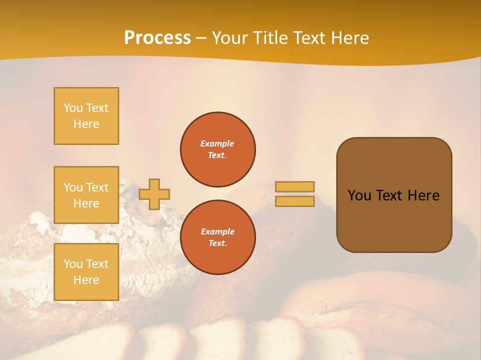 A Plate Of Bread With Slices Of Bread On It PowerPoint Template