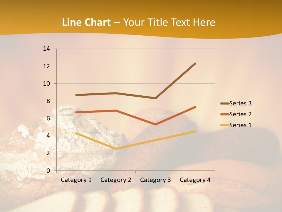 A Plate Of Bread With Slices Of Bread On It PowerPoint Template