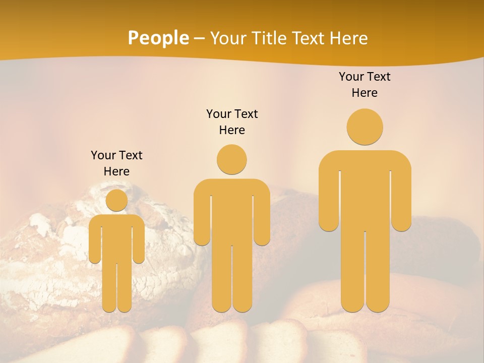 A Plate Of Bread With Slices Of Bread On It PowerPoint Template