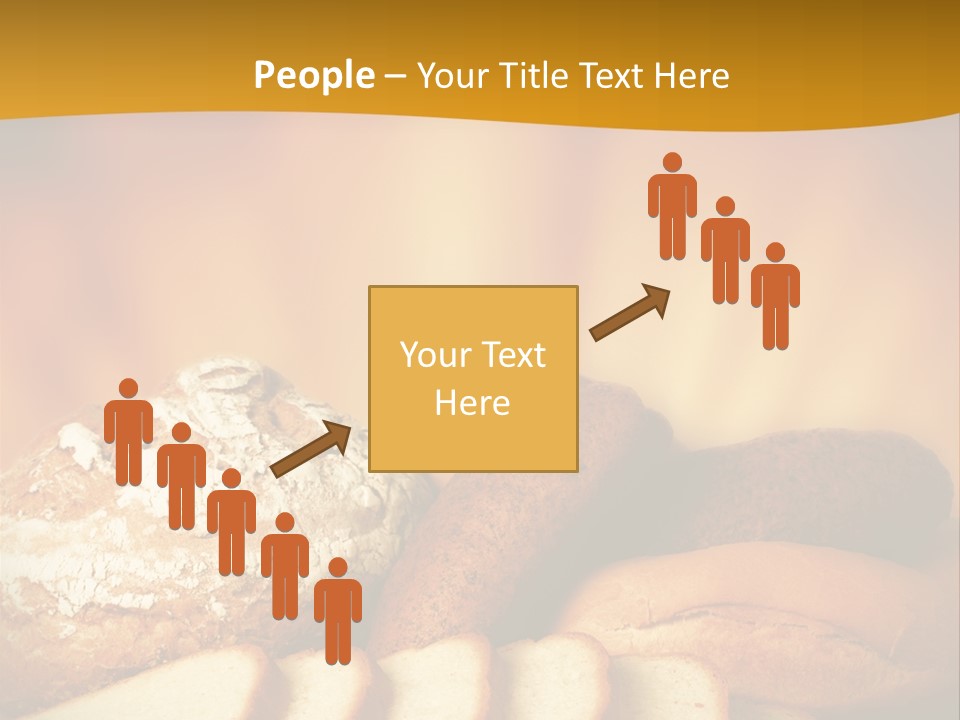 A Plate Of Bread With Slices Of Bread On It PowerPoint Template