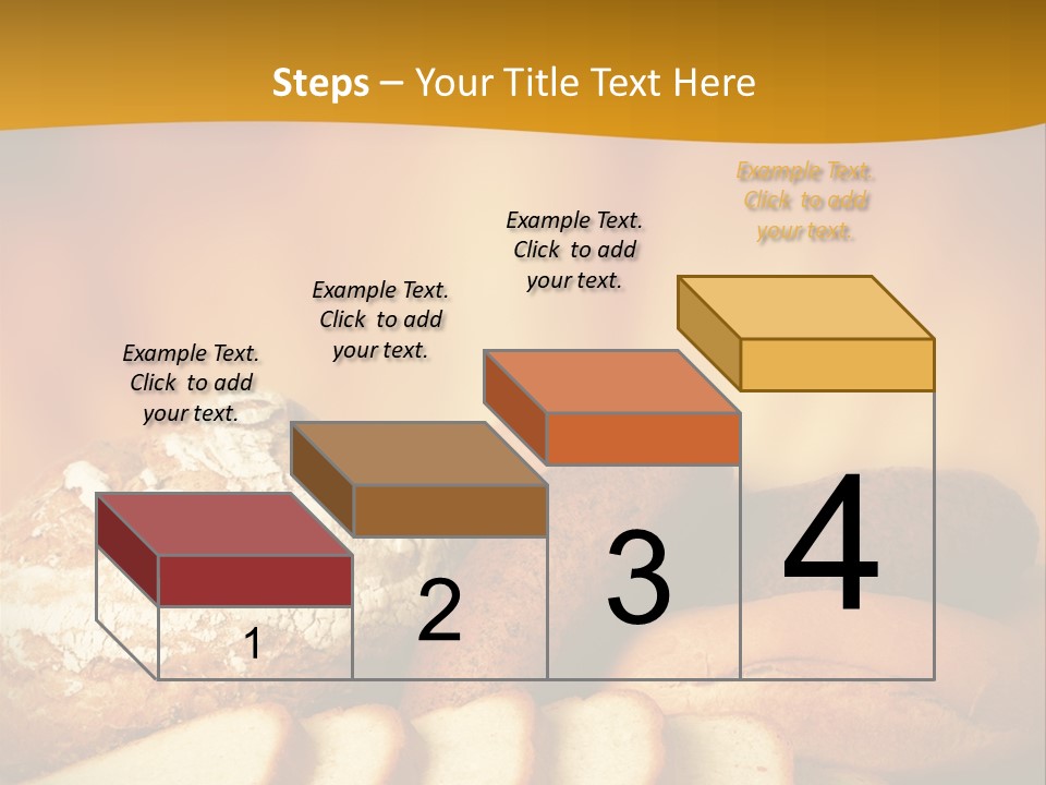 A Plate Of Bread With Slices Of Bread On It PowerPoint Template