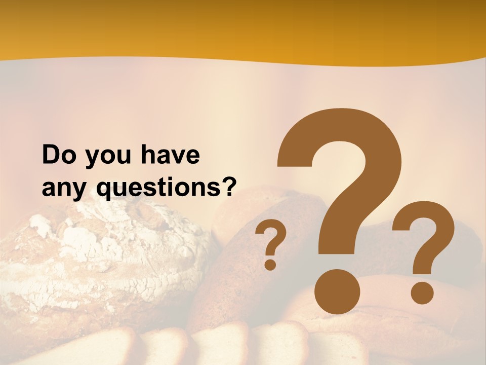 A Plate Of Bread With Slices Of Bread On It PowerPoint Template