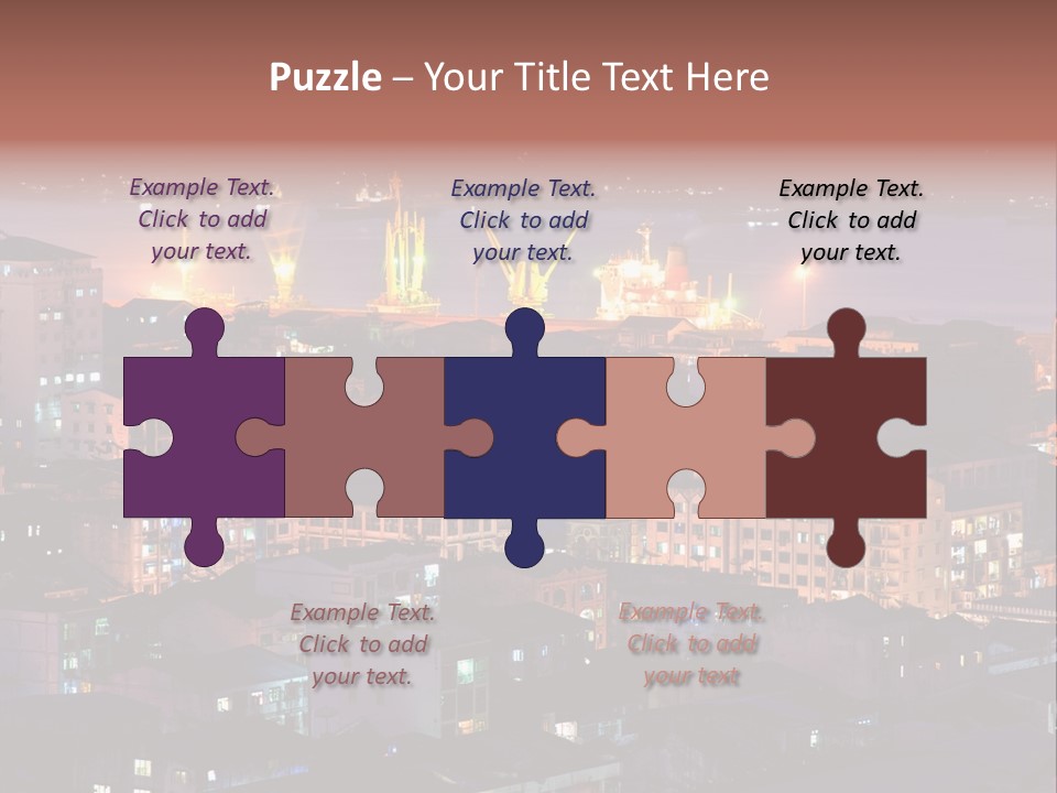 Colorful Blue Rangoon PowerPoint Template