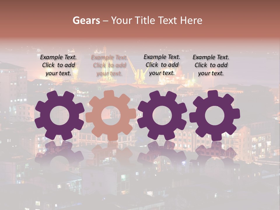 Colorful Blue Rangoon PowerPoint Template