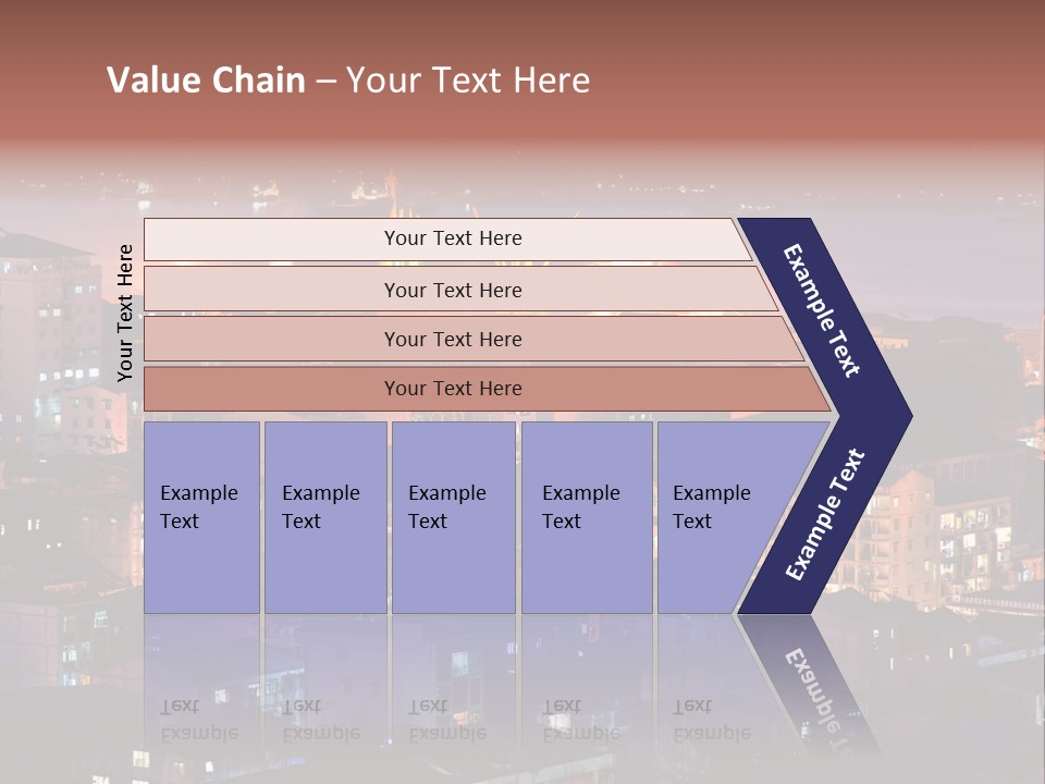 Colorful Blue Rangoon PowerPoint Template