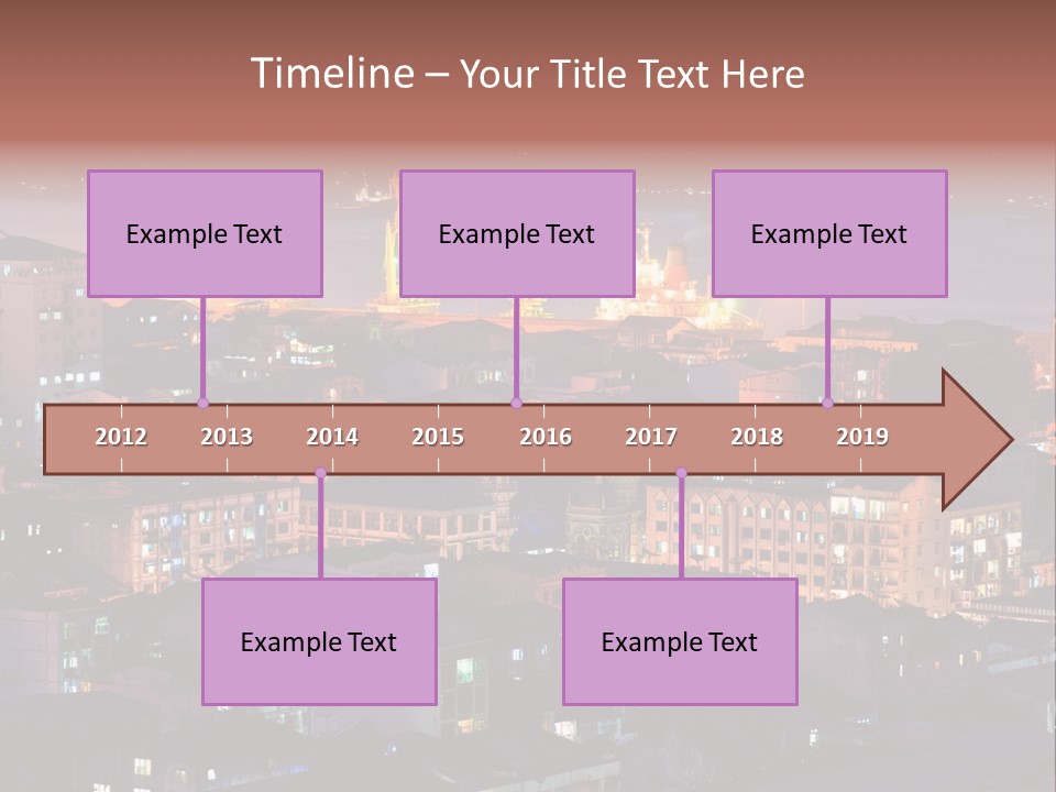 Colorful Blue Rangoon PowerPoint Template