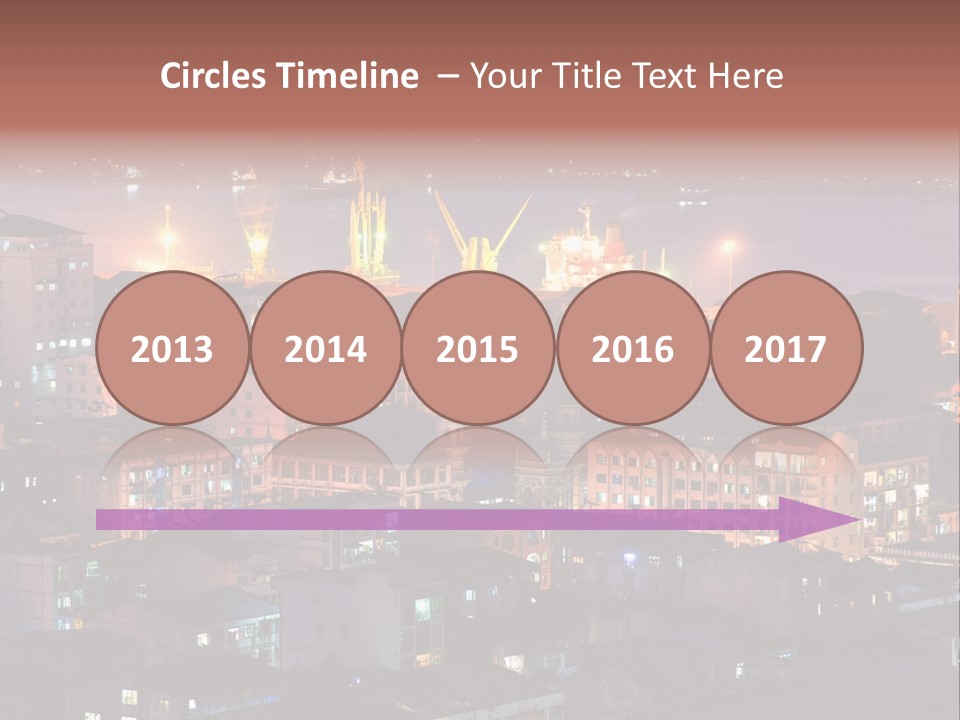 Colorful Blue Rangoon PowerPoint Template