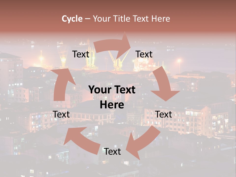 Colorful Blue Rangoon PowerPoint Template