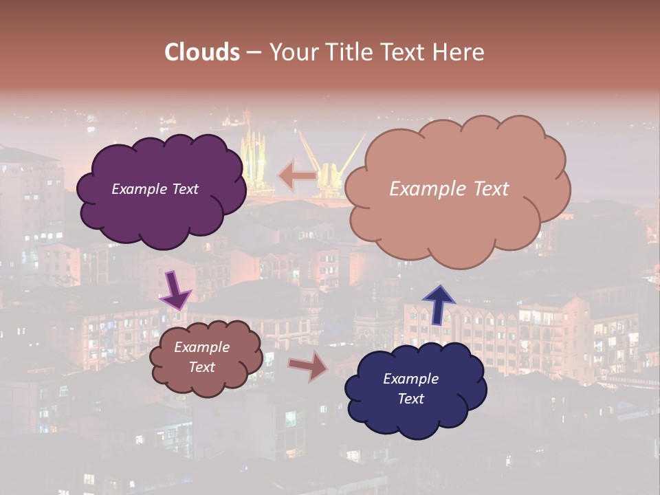 Colorful Blue Rangoon PowerPoint Template