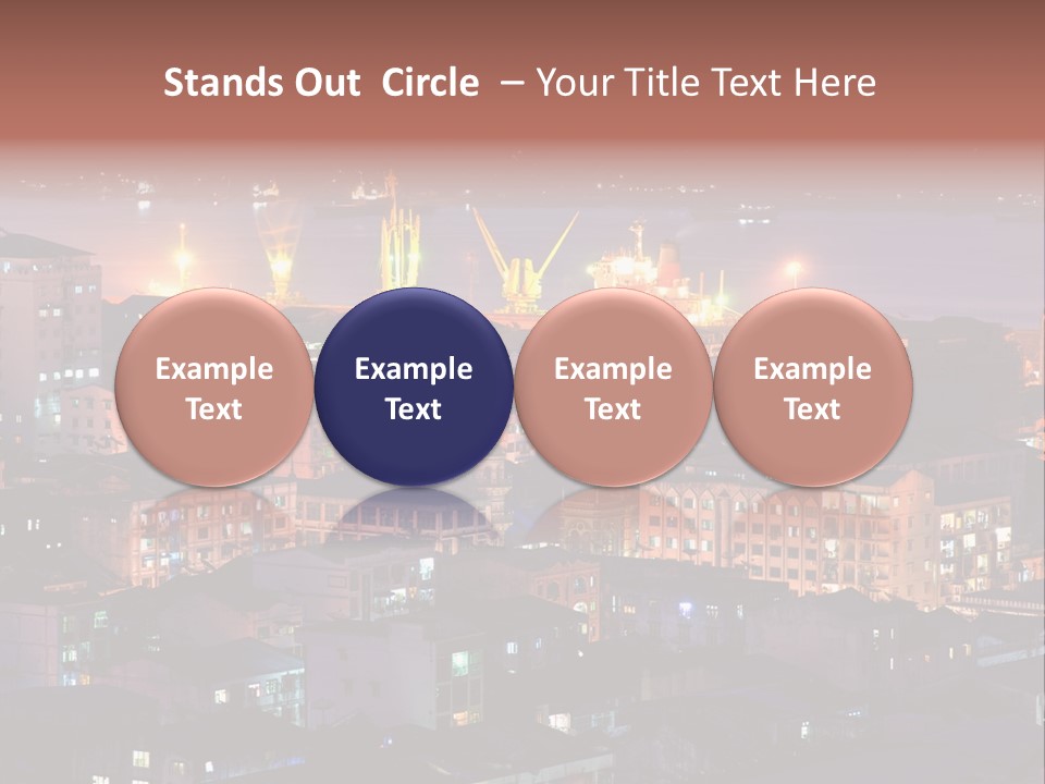 Colorful Blue Rangoon PowerPoint Template