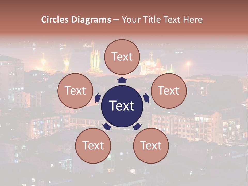 Colorful Blue Rangoon PowerPoint Template