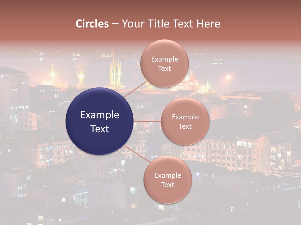 Colorful Blue Rangoon PowerPoint Template