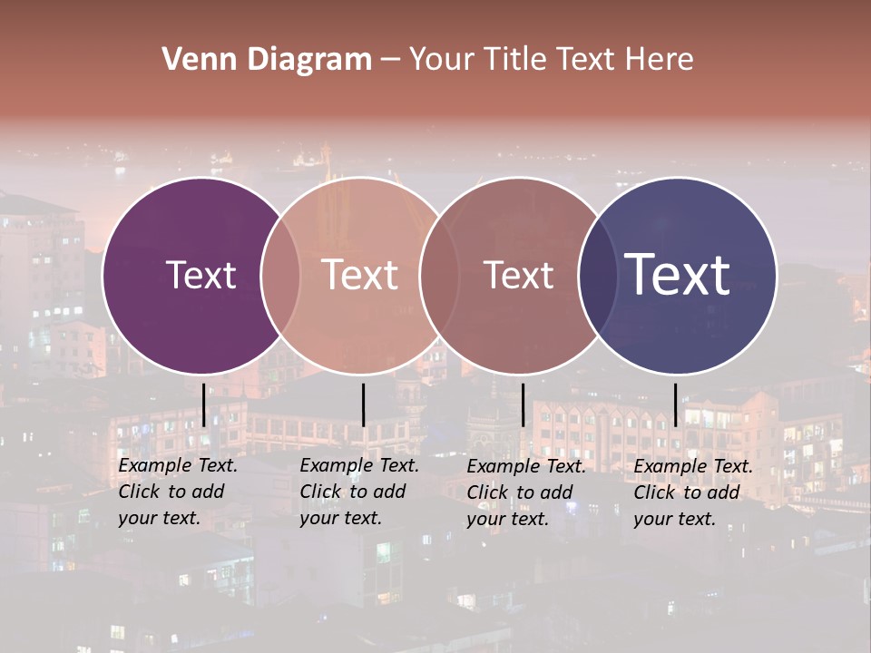 Colorful Blue Rangoon PowerPoint Template